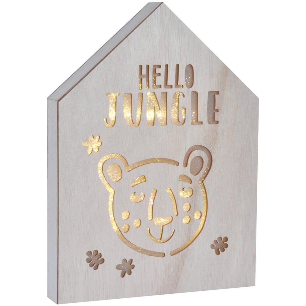 Decorazione Retroilluminazione A Led, 20 X 27,5 Cm, Pantera - Foto 1