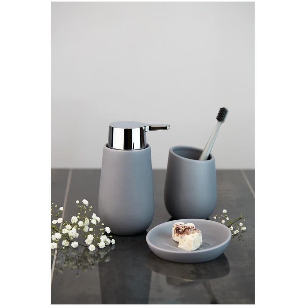 Tazza In Ceramica Per Spazzole Badi, Grigio, Wenko - Foto 2