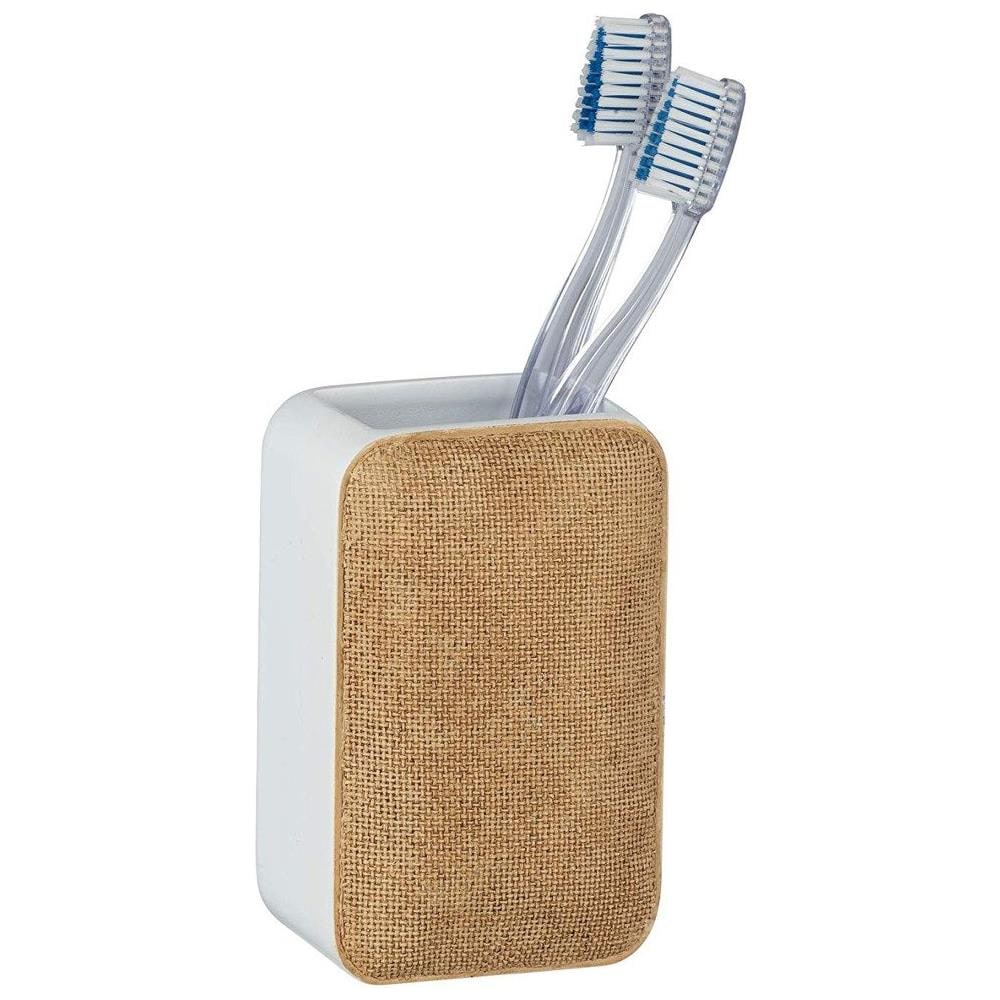Contenitore Spazzolino Ambila Beige, - Foto 1
