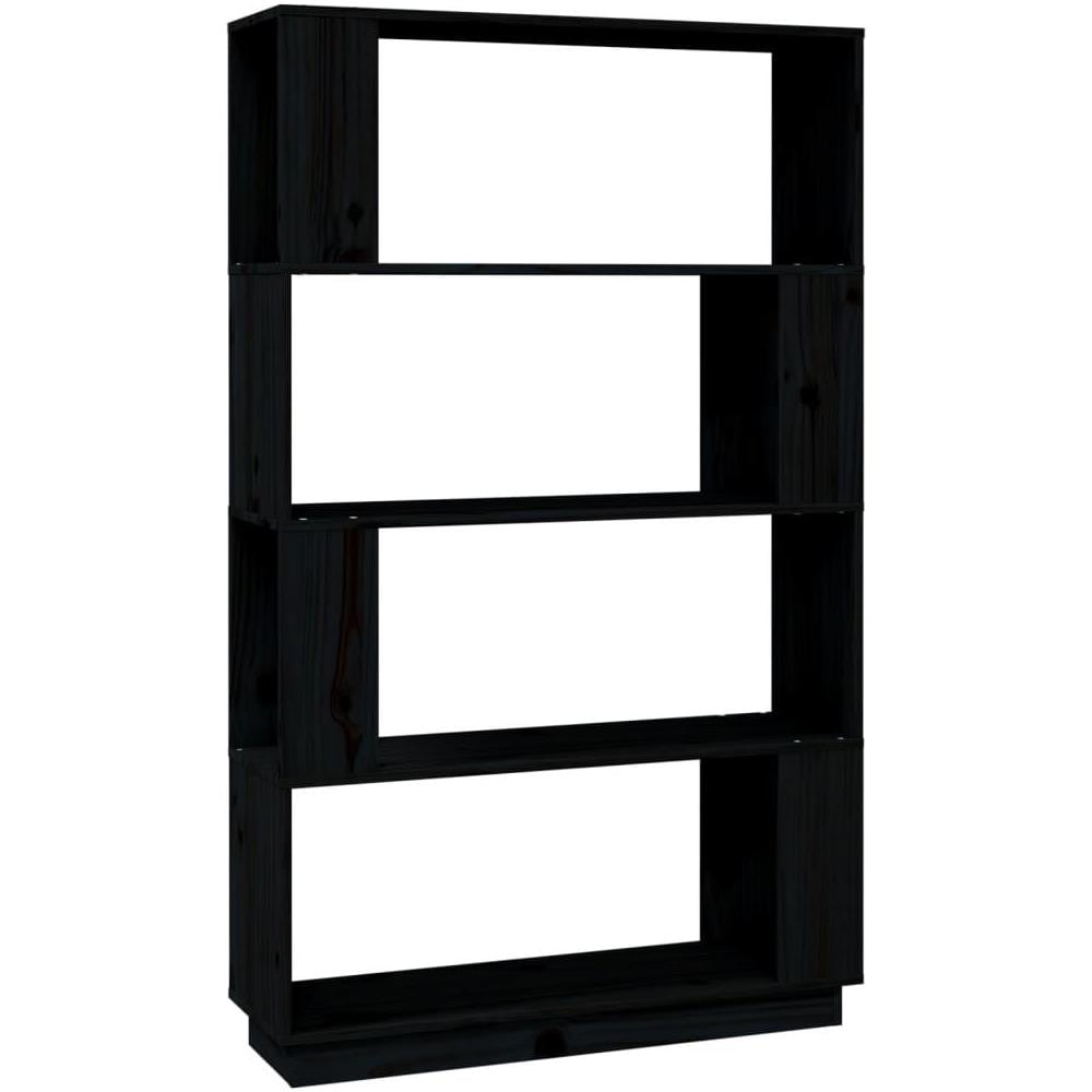 Libreria / divisorio Bianco 80x25x132 Cm Legno Massello Di Pino - Foto 1
