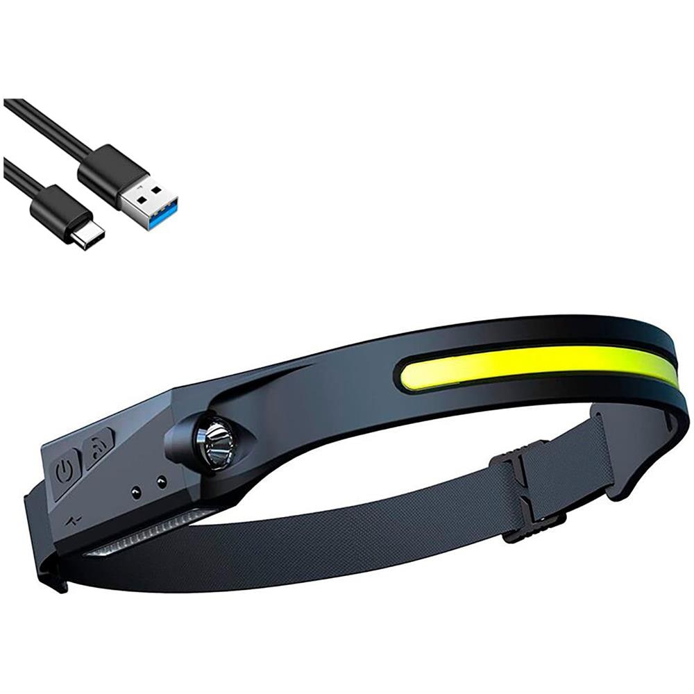 Torcia Frontale Led Ricaricabile 2 In 1 Con Sensore Di Movimento - Foto 1