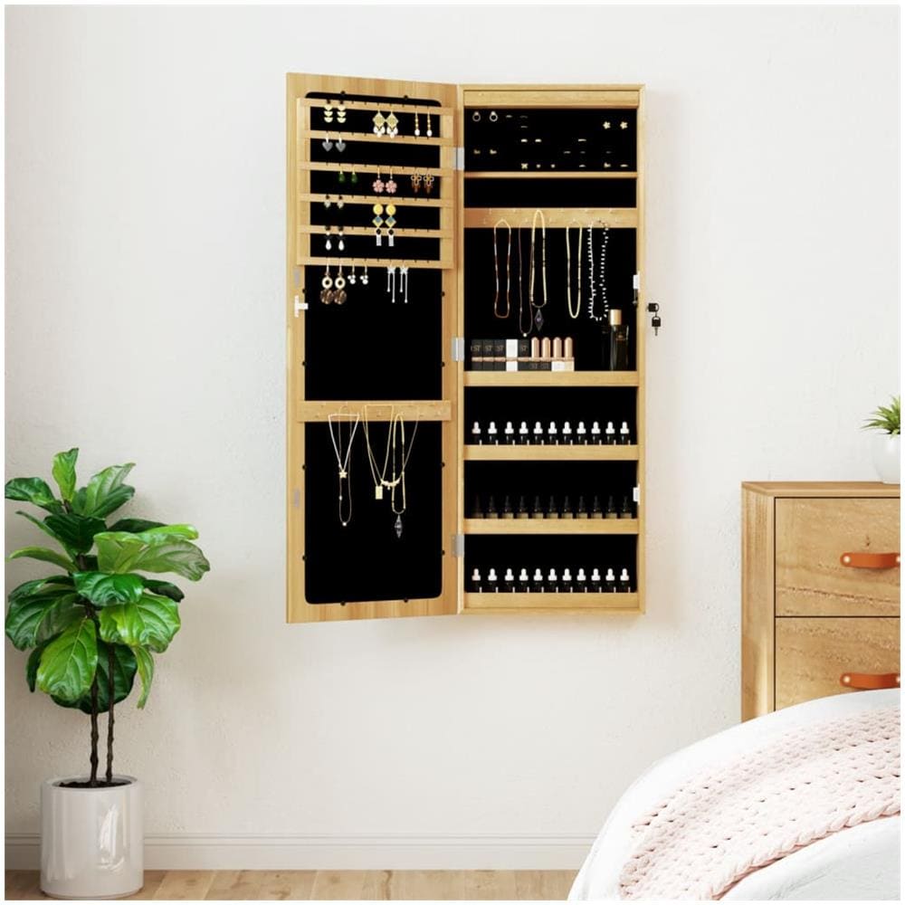 Armadio Portagioie A Specchio Con Luci Led A Parete - Foto 1