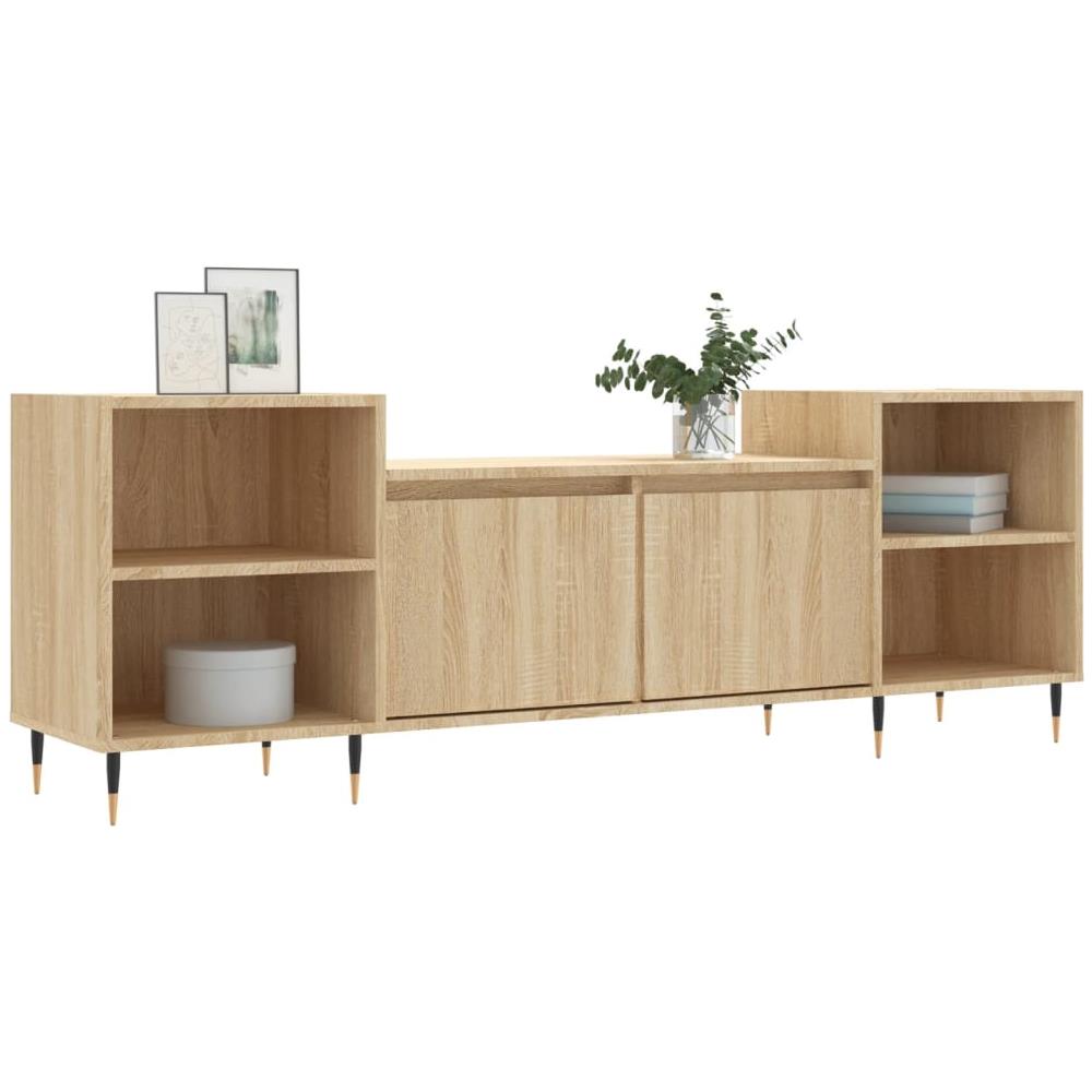 Mobile Porta Tv Rovere Sonoma 160x35x55 Cm Legno Multistrato - Foto 3