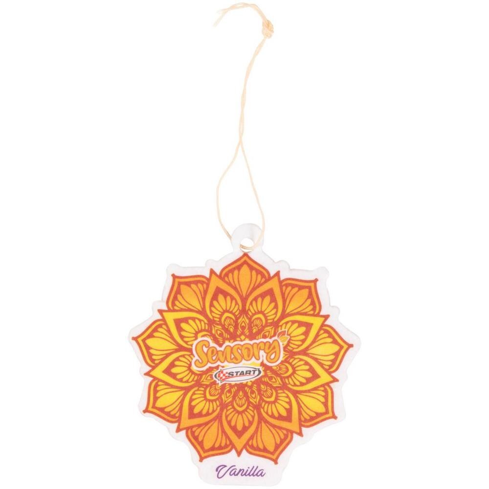 Sensory Profumatore Auto In Cartoncino - Gusto Vaniglia - Mandala - 7,5 Cm X 17,5 Cm - Foto 1