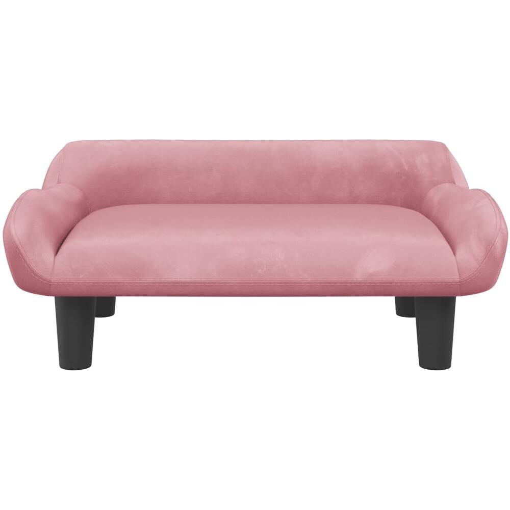 Divano Per Bambini Rosa 70x40x24 Cm In Velluto - Foto 2