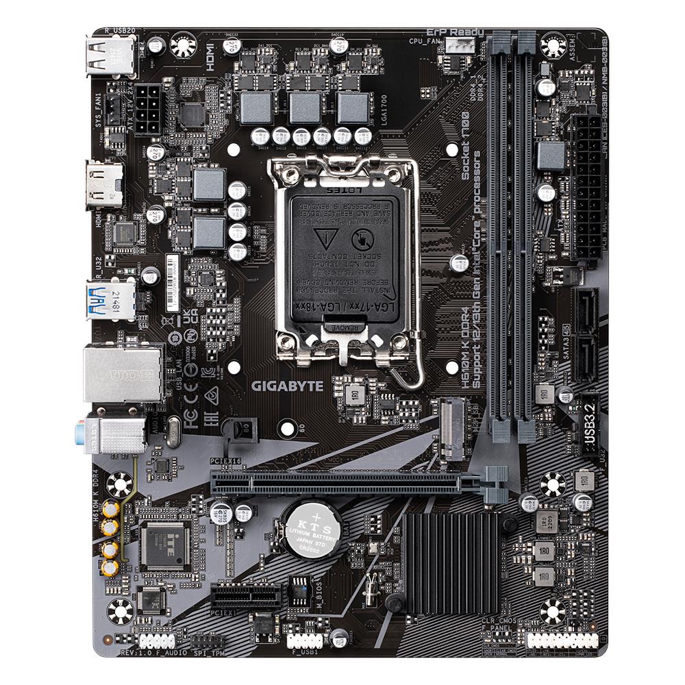Scheda Madre H610M K DDR4 1.0 Intel H610 Express Socket LGA 1700 micro ATX - Foto 2