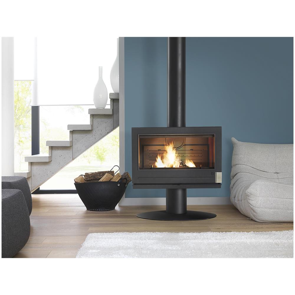 Elton Interno Caminetto freestanding A legna Antracite - Foto 2