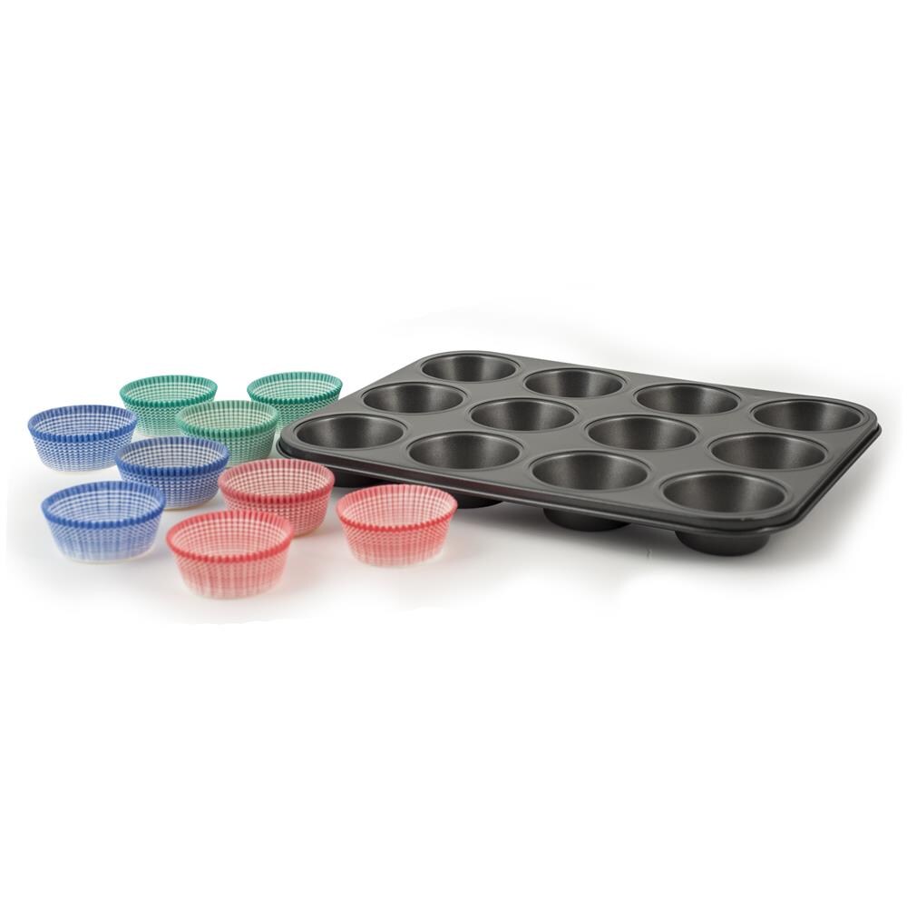 Set Stampo 12 Muffins e 60 Pirottini in Carta - Foto 2