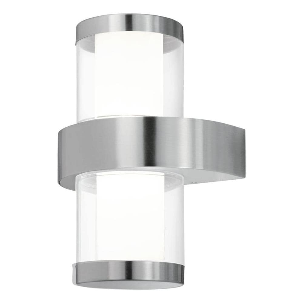 Lampada Da Parete Baverlyrvs 1 2x3,7 W Argento E Bianco 94799 - Foto 1