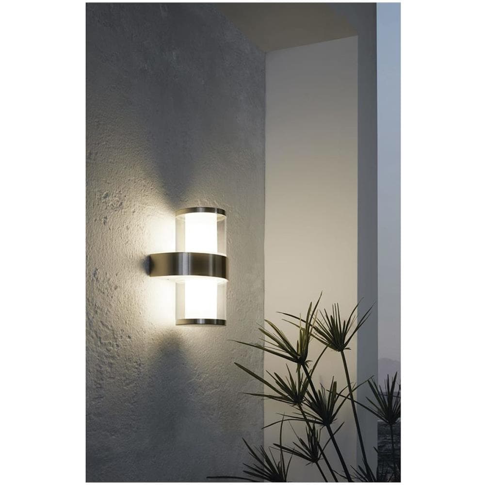Lampada Da Parete Baverlyrvs 1 2x3,7 W Argento E Bianco 94799 - Foto 2