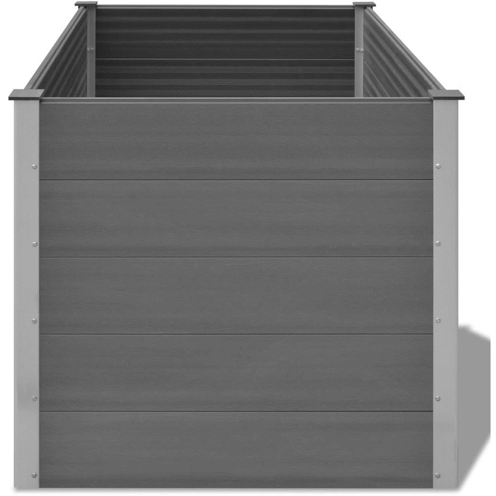 Fioriera Da Giardino In Wpc 150x100x91 Cm Grigia - Foto 2