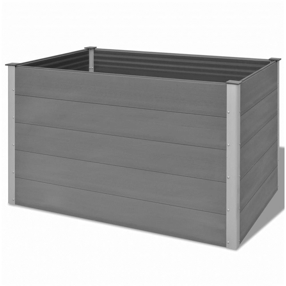 Fioriera Da Giardino In Wpc 150x100x91 Cm Grigia - Foto 8