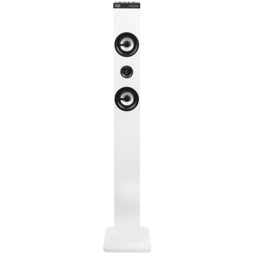 Trevi XT 101 BT Soundtower - Altoparlante Bluetooth 50W Con USB, SD E AUX, Bianco
