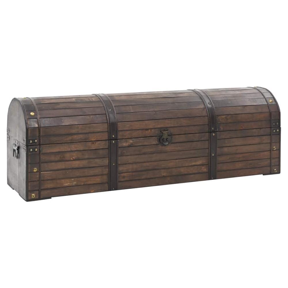 Baule in Legno Massello Stile Vintage 120x30x40 cm - Foto 1