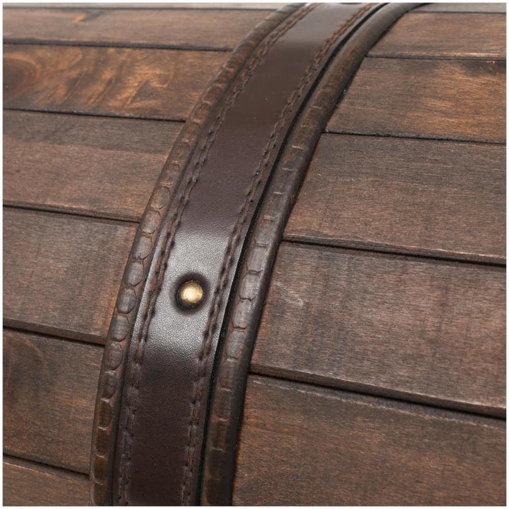 Baule in Legno Massello Stile Vintage 120x30x40 cm - Foto 2