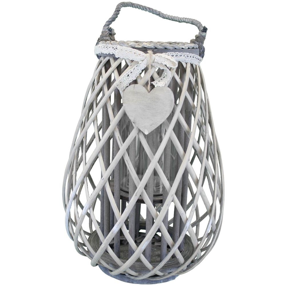 Georgie - Lanterna In Vimini Tondo 15 X 30 Cm - Foto 1