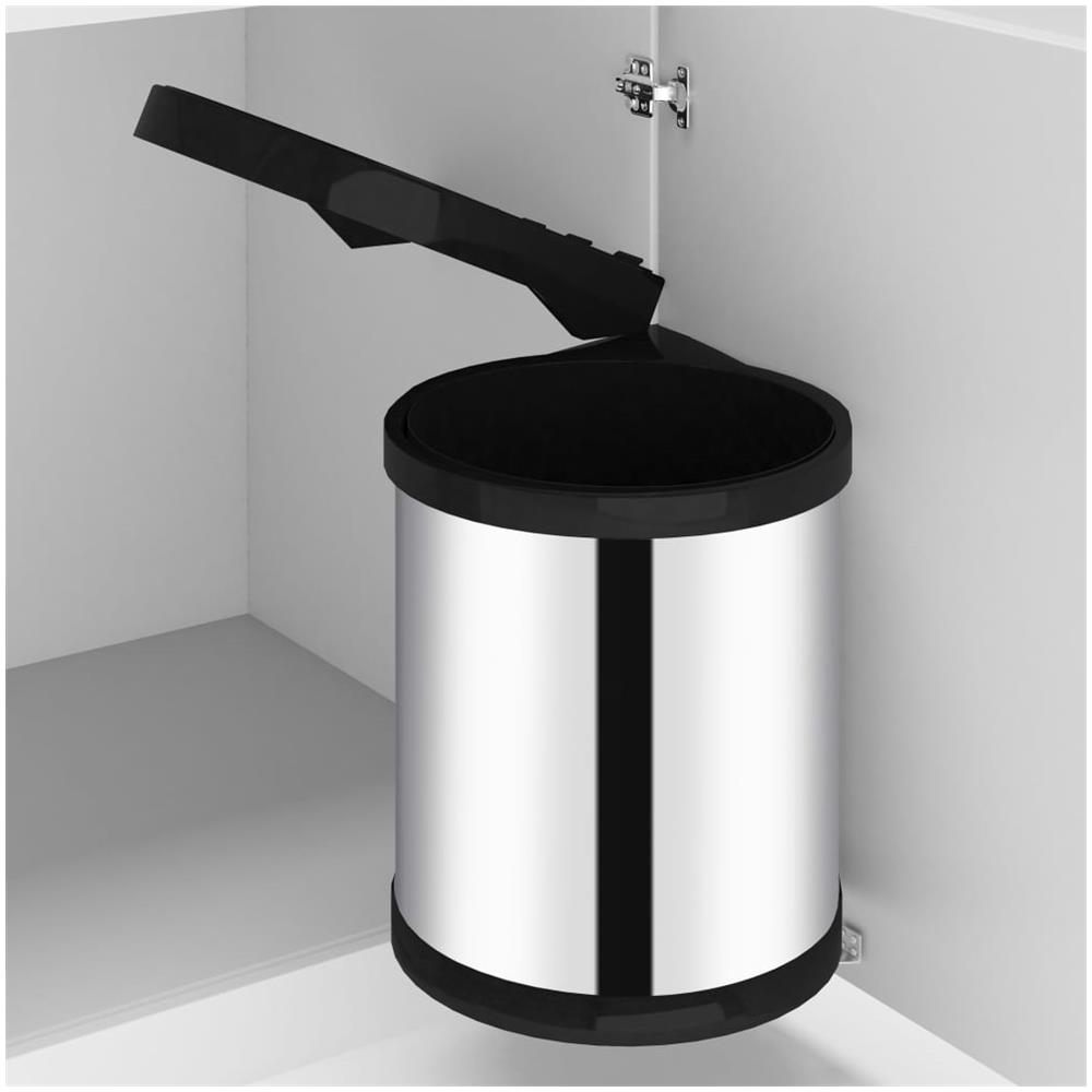 Pattumiera Da Incasso Per Cucina In Acciaio Inossidabile 12 L - Foto 1