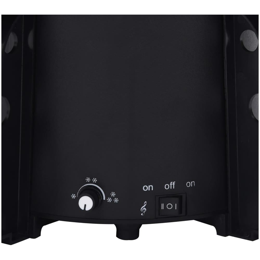 Albero Di Natale Con Nevicata E Base Ad Ombrello Nero 170cm Pvc - Foto 8