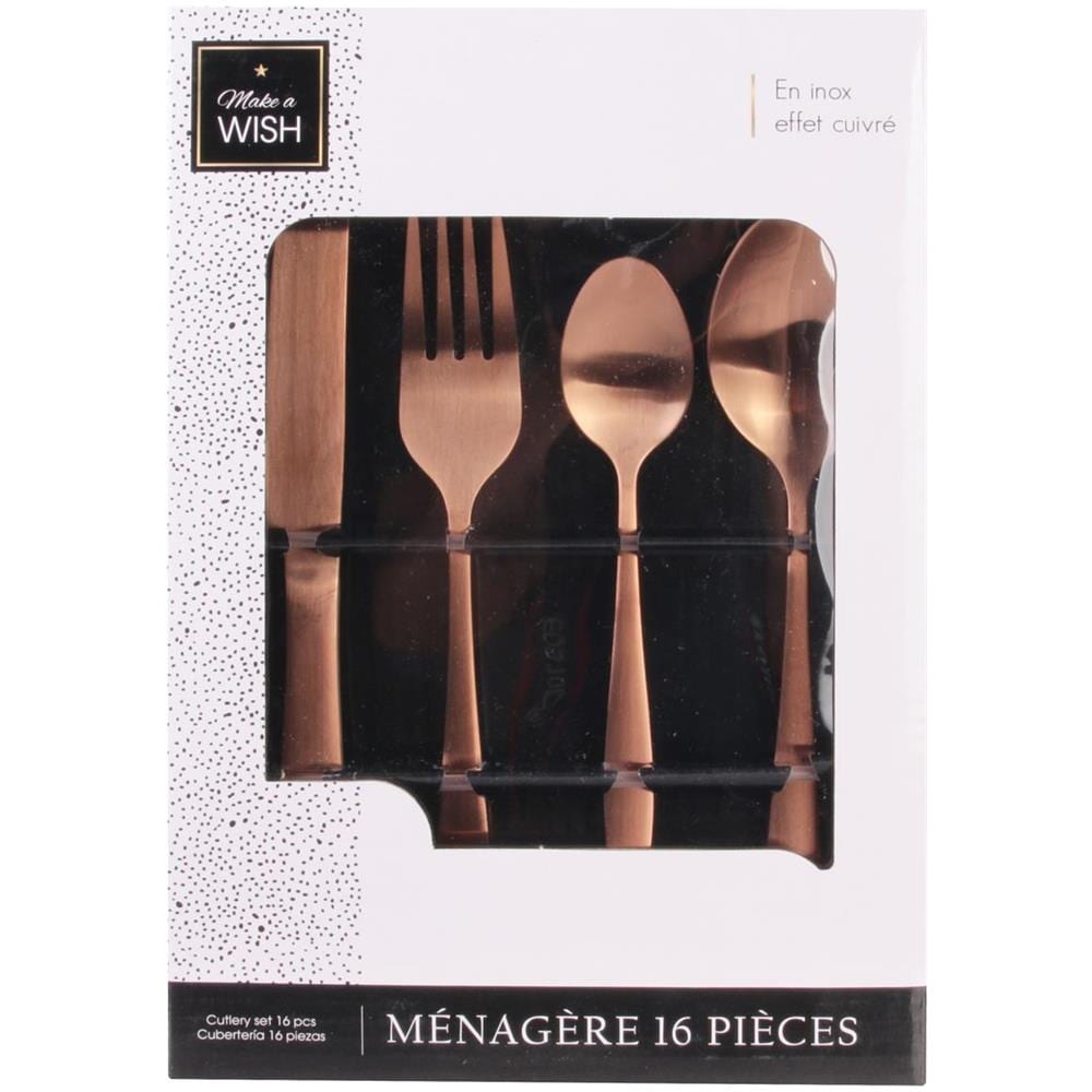 Servizio Di Posate Charbon Gold 16 Pz - Foto 2