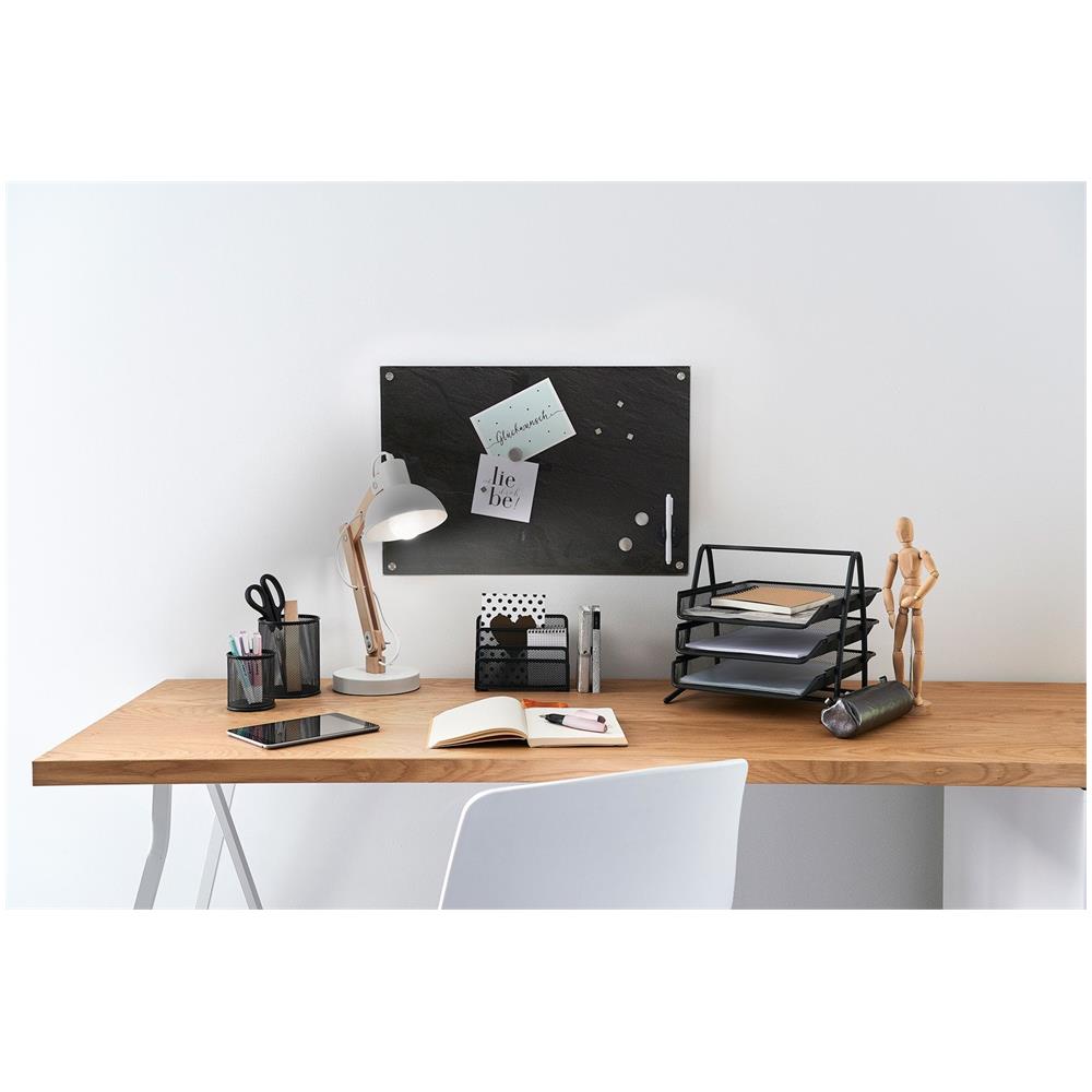 Tavolo Magnetico Con Superficie In Vetro, Superficie Abrasiva A Secco Rivestita Con Vetro Magnetico, Prodotto Facile Da Installare, 40x60, - Foto 2