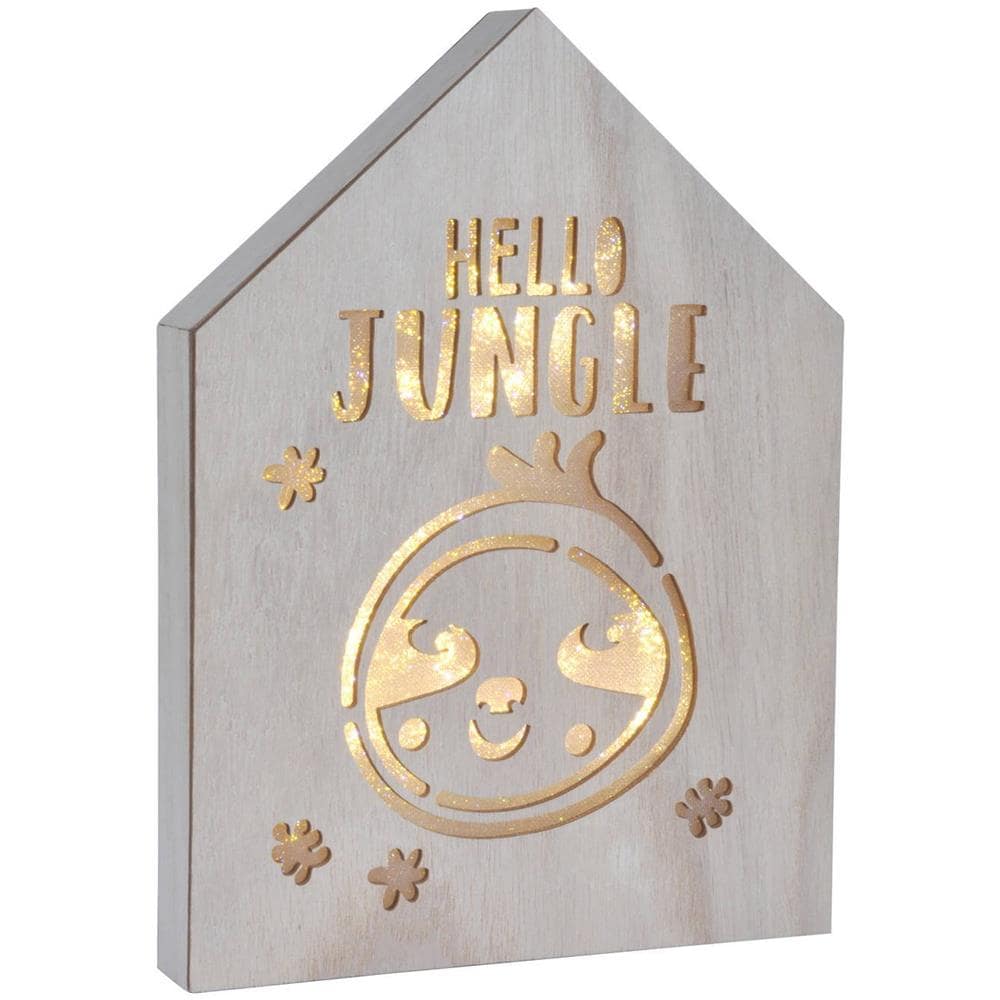 Decorazione Retroilluminazione A Led, 20 X 27,5 Cm, Pantera - Foto 1