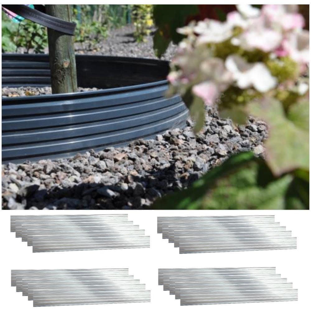 Set Di 20 Bordure Per Aiuole Green Universe 14cm X 100cm | Aiuole Giardino | Cordoli Per Aiuole - Foto 1