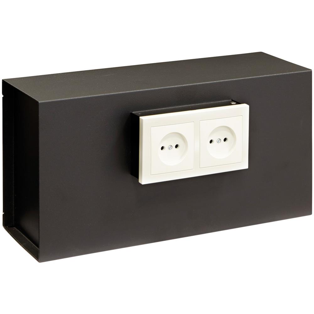 Socket 23000w-s1 Cassaforte Camuffata Dietro La Placca Della Presa Elettrica, Da Incassare Al Muro, 20x40x13 Cm, 9 L, Presa Standard - Foto 1