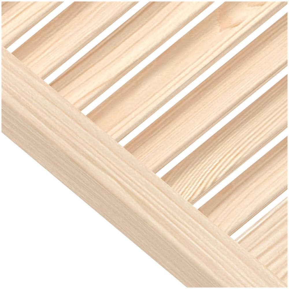 Ante con Design a Lamelle 2 pz 39,5x39,4 cm in Legno di Pino - Foto 5