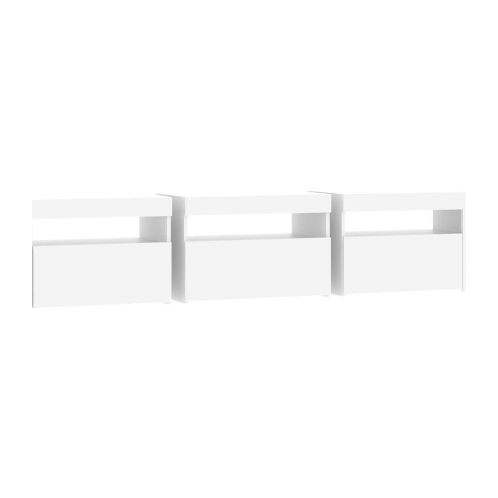 Mobile Porta Tv Con Luci Led Bianco 180x35x40 Cm - Foto 8