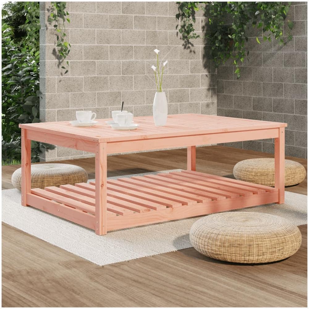 Tavolo Da Giardino 121x82,5x45 Cm In Legno Massello Di Douglas - Foto 3
