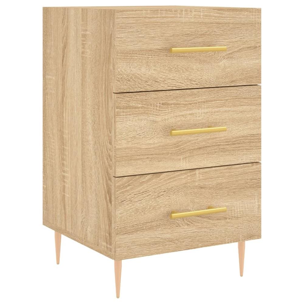 Comodino Rovere Sonoma 40x40x66 Cm In Legno Multistrato - Foto 2