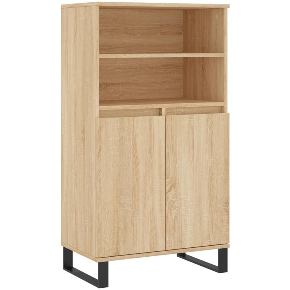 Credenza Rovere Sonoma 60x36x110 Cm In Legno Multistrato - Foto 2