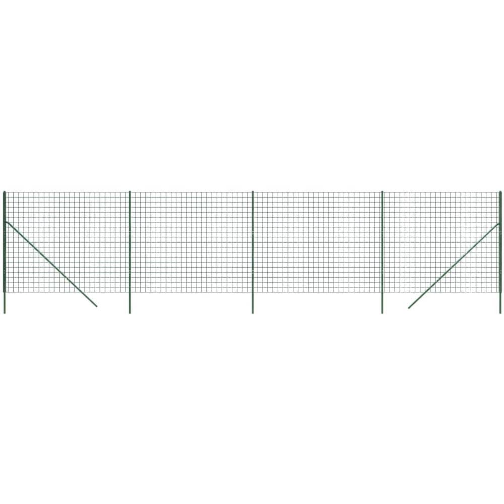 Recinzione Metallica Verde 2x10 M In Acciaio Zincato - Foto 2