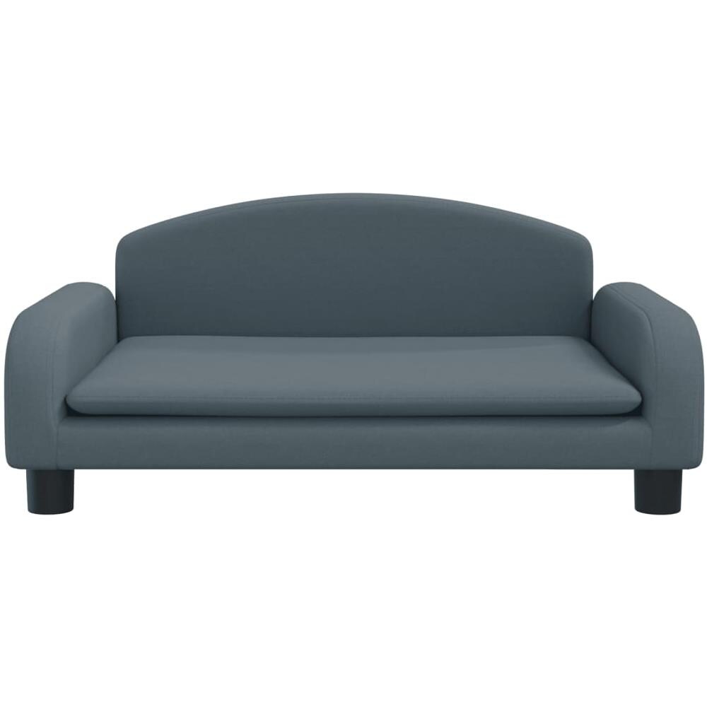 Divano Per Bambini Grigio Scuro 70x45x30 Cm In Tessuto - Foto 2