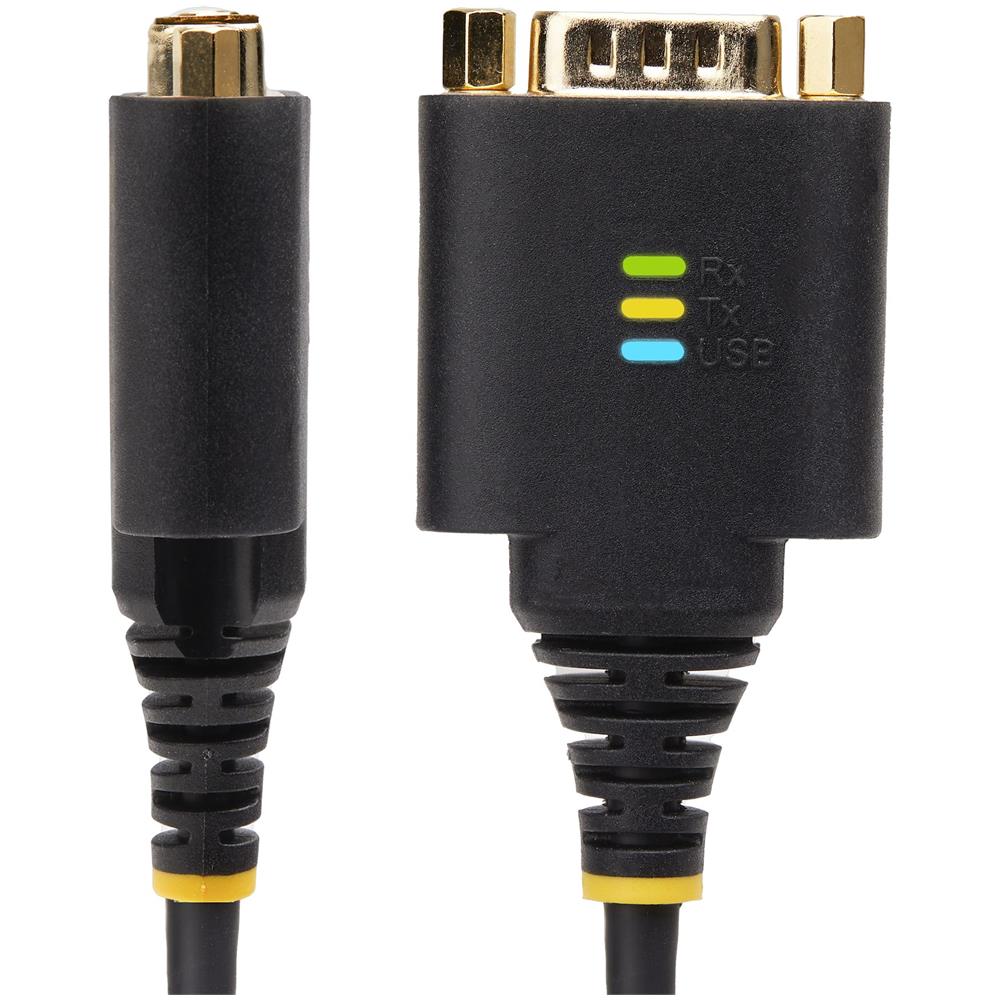 Cavo da USB a seriale a 2 porte da 60 cm, Viti /dadi DB9 intercambiabili, ritenzione COM, USB-A a DB9 RS232, FTDI, protezione ESD di livello 4, Windows /macOS /ChromeOS /Linux - Struttura robusta in TPE - Foto 2