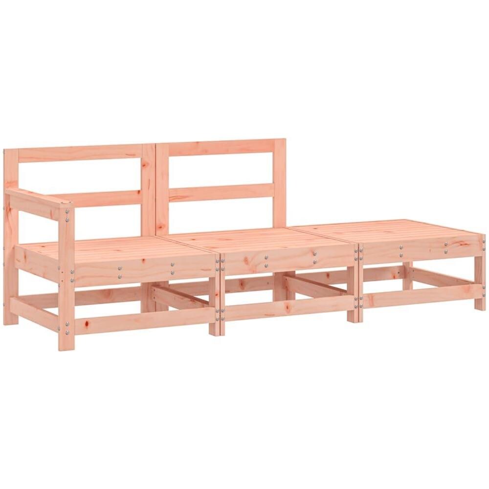 Set Salotto da Giardino 3 pz in Legno Massello di Douglas - Foto 1