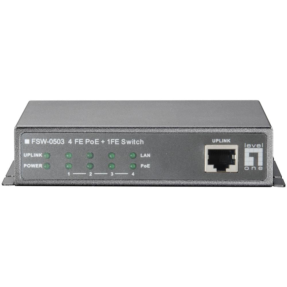 Switch di Rete Grigia 5 Porte 0.1 Gbit / s 61.6 W 250 V FSW-0503 - Foto 2