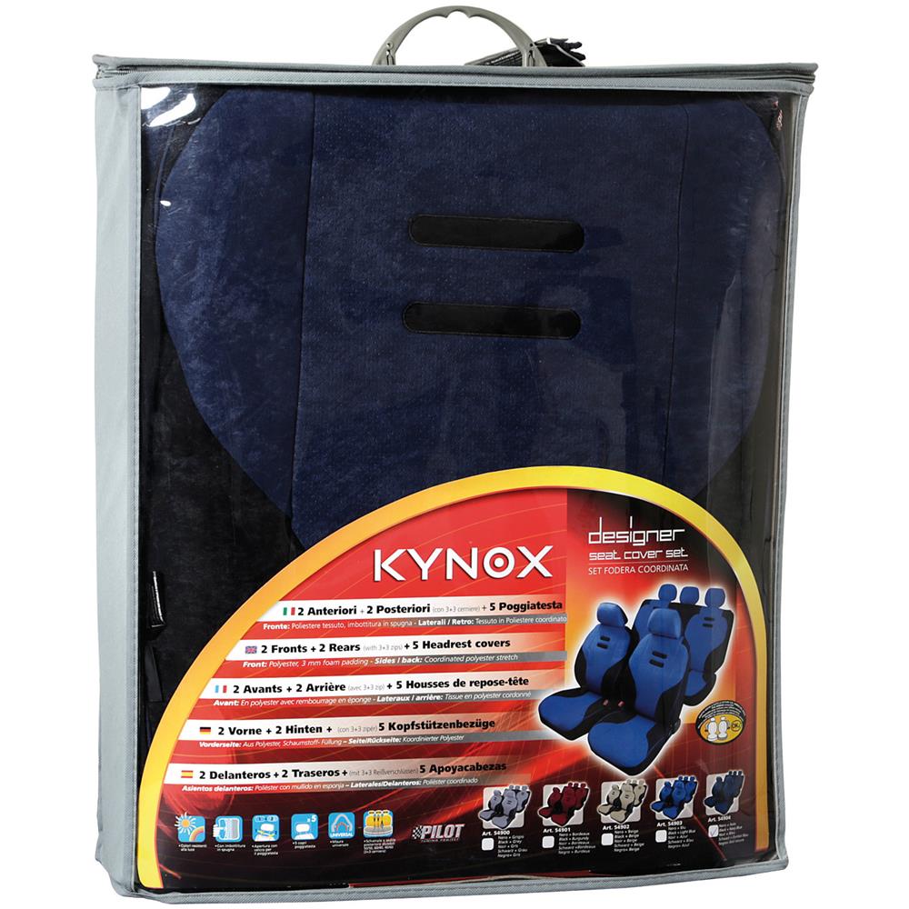 Set Fodere Kynox Nero+avio Coordinate, In Microfib - Foto 6