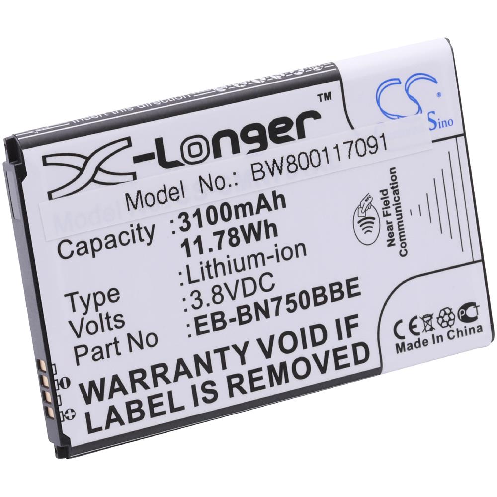 Li-ion Batteria 3100mah (3.8v) Nfc Per Cellulari E Smartphone Come Samsung Eb-bn750bbc - Foto 1