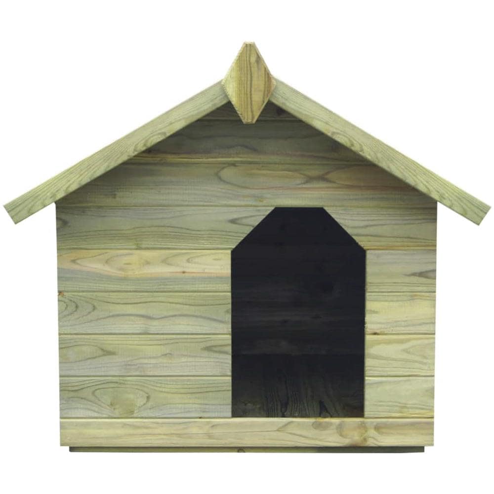 Cuccia Per Cane Da Esterno Tetto Apribile Legno Impregnato Fsc - Foto 2