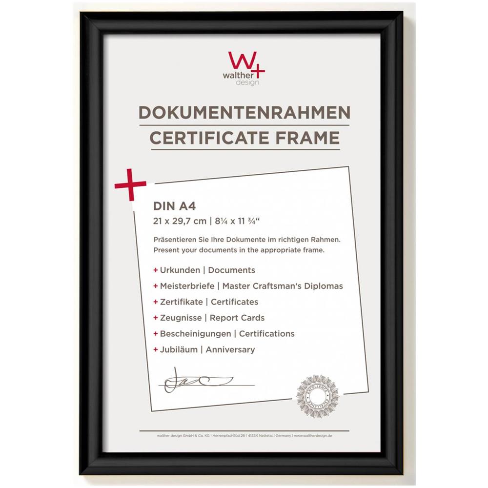 Design Cornice in plastica, Nero, 21 x 29,7 cm (DIN A4)  - Foto 1