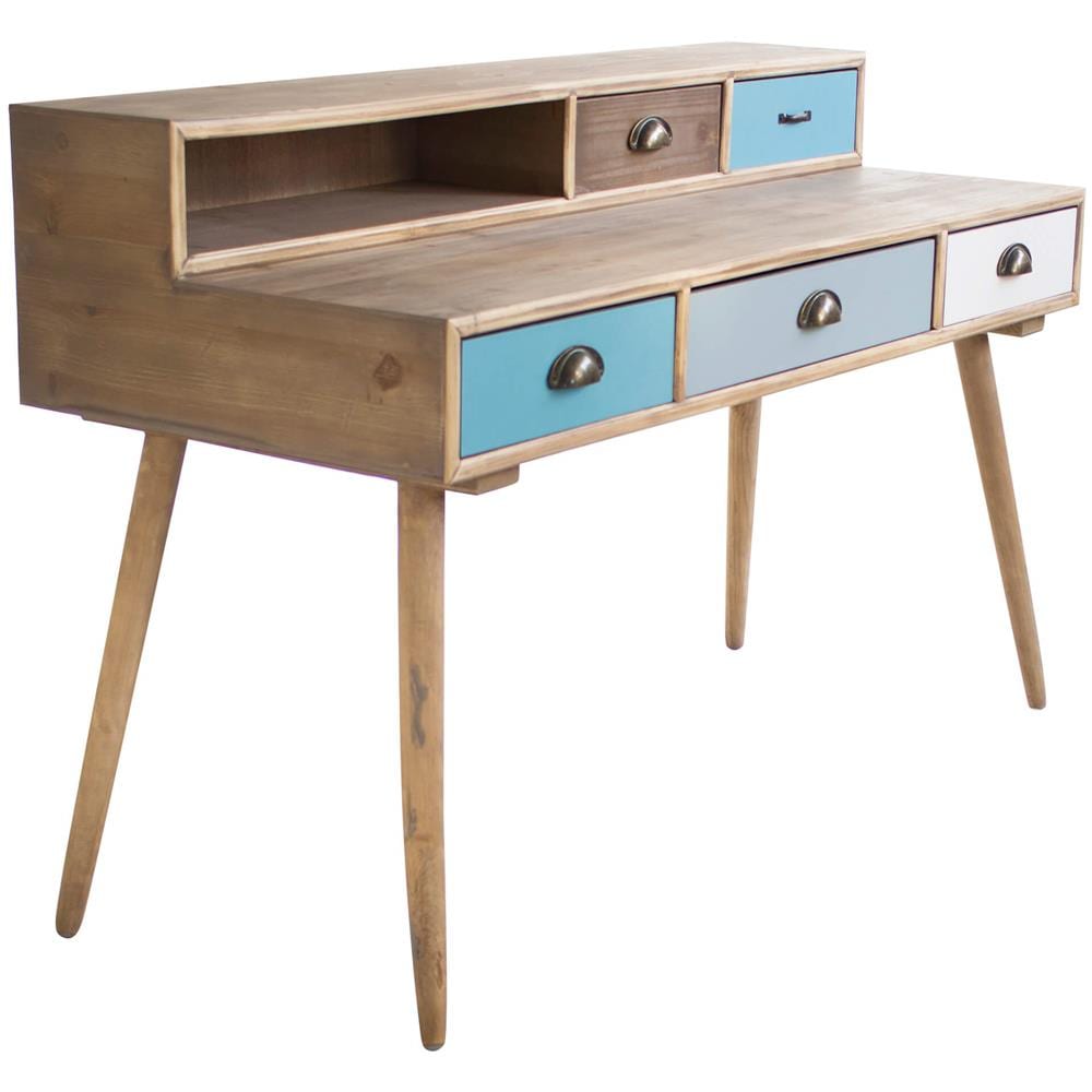 Aj - Scrivania In Mdf Multicolor - Foto 4