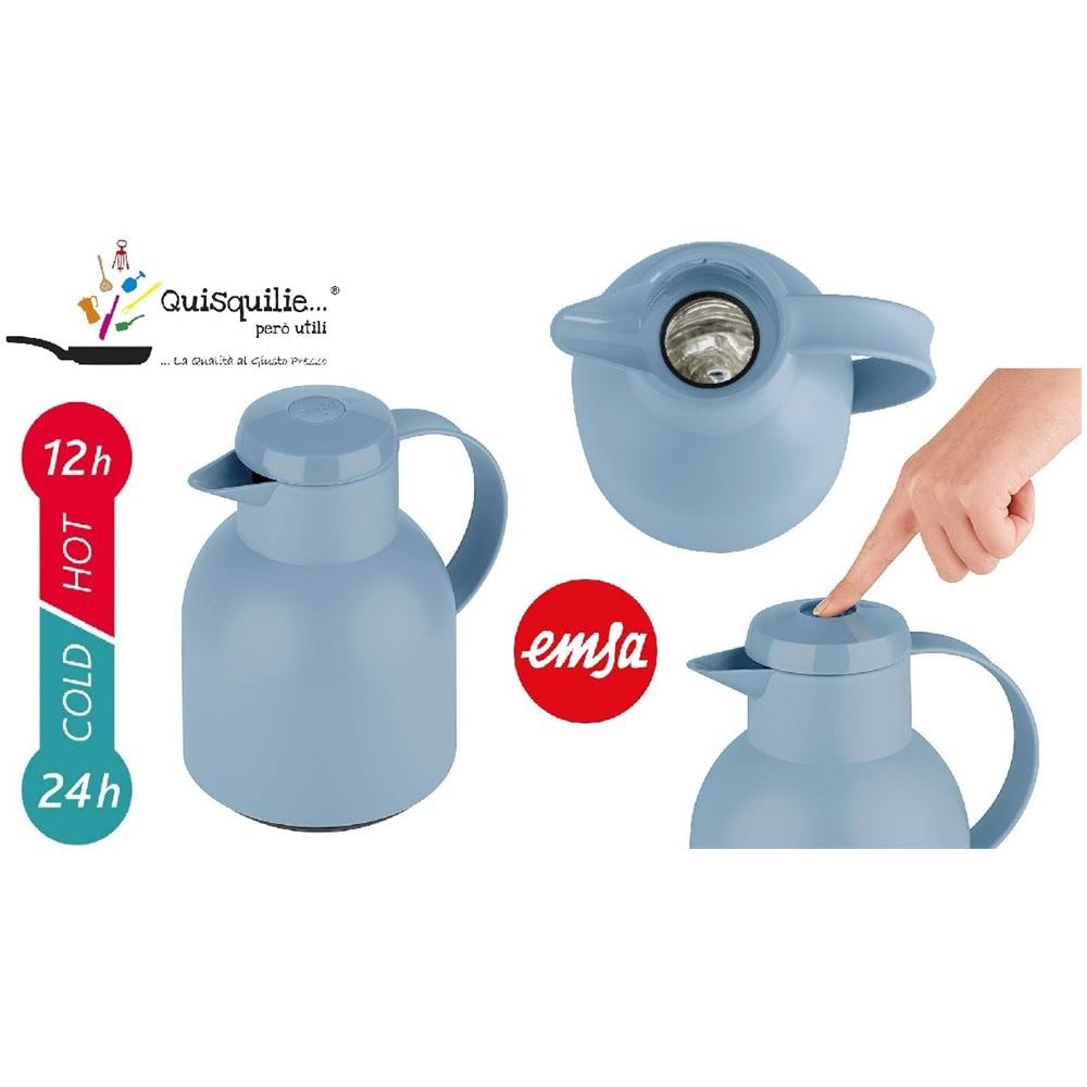Samba - Caraffa Termica, 1 L, Colori Assortiti Qualità Extra - Blue - Foto 1