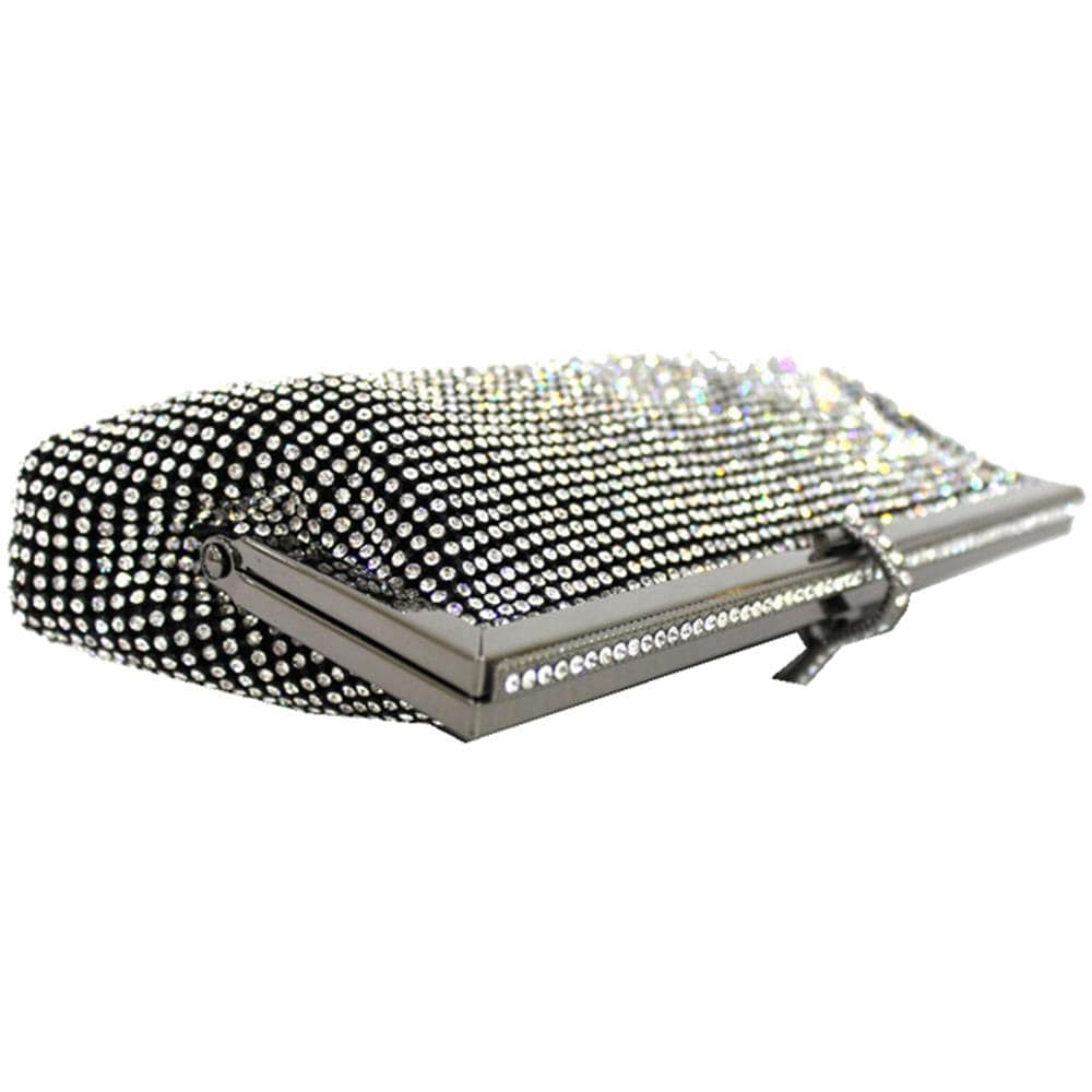 Borsetta Donna Da Sera Strass Per Cerimonia Party Clutch Pochette Con Tracolla - Foto 2