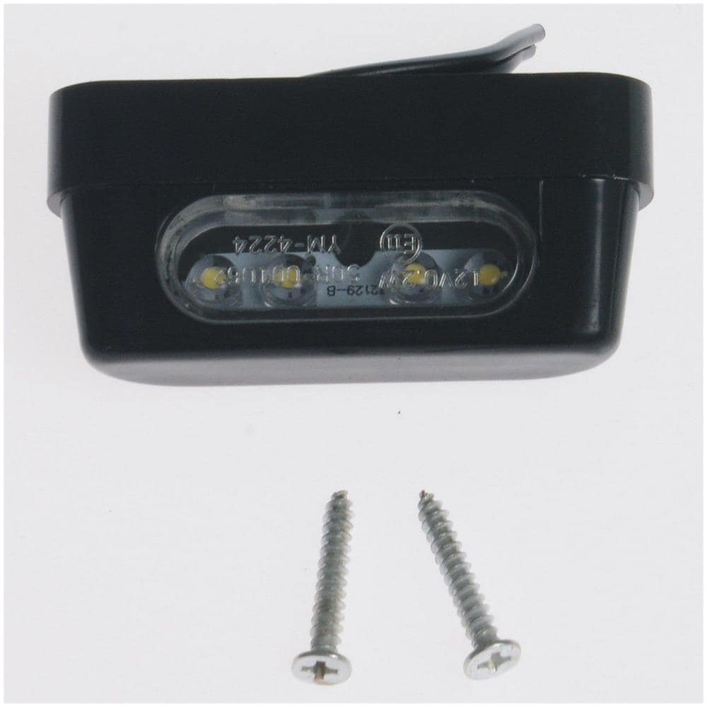 Luce Targa Moto Led Universale Scooter Custom Naked Quad Omologato Nero - Foto 1