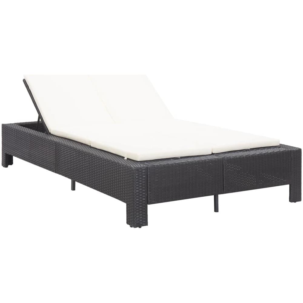 Lettino Doppio Da Giardino Casaria - 200x115cm, Polyrattan, Con Tavolini, Regolabile - Foto 9