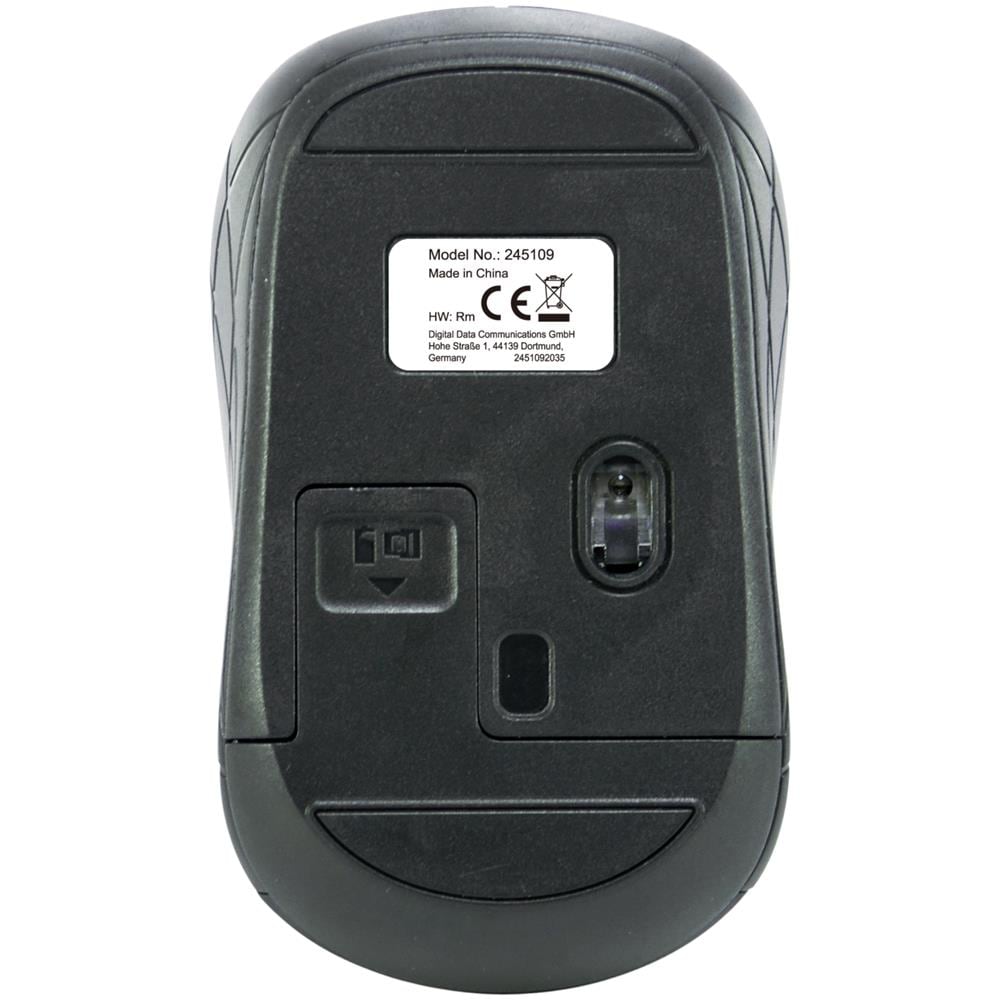 MOUSE X NB CORDLESS USB 245109 OTTICO interruttore 800/1200/1600dpi- ric. "nano size"-1 batteria AAA inclusa -GRIGIO - Foto 2