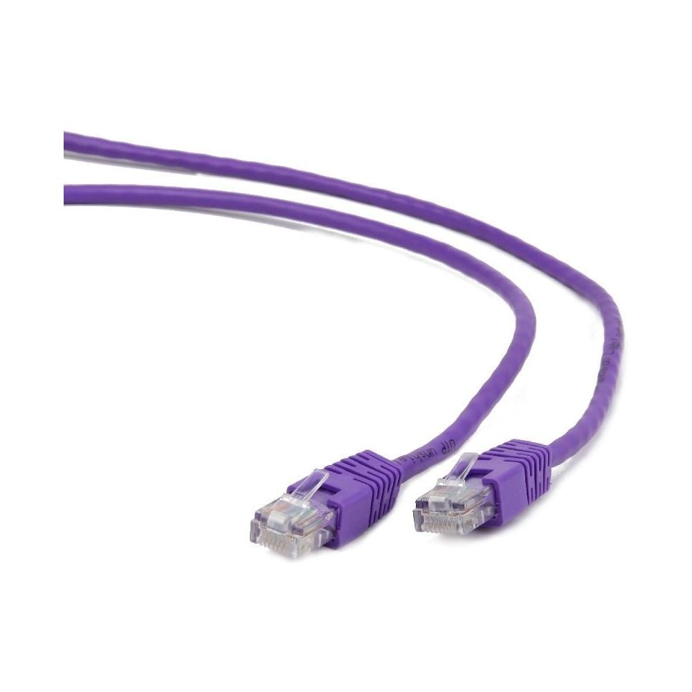 RJ45 / RJ45 Cat6 0.5m, RJ-45, RJ-45, Maschio / maschio, Cat6, F / UTP (FTP) , Porpora - Foto 1