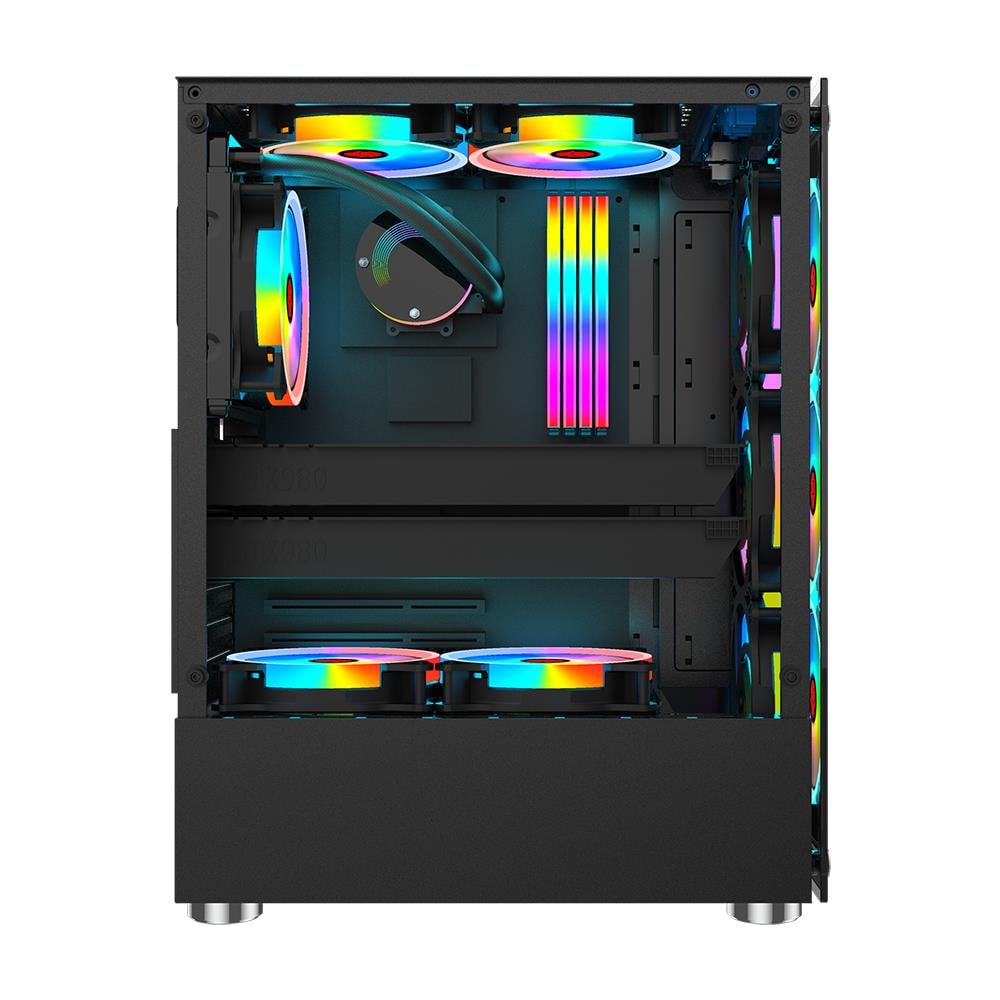 Case IT-GMCS12 ITX / Micro ATX 3 Porte USB 3.0 Colore Nero (Finestrato) - Foto 3
