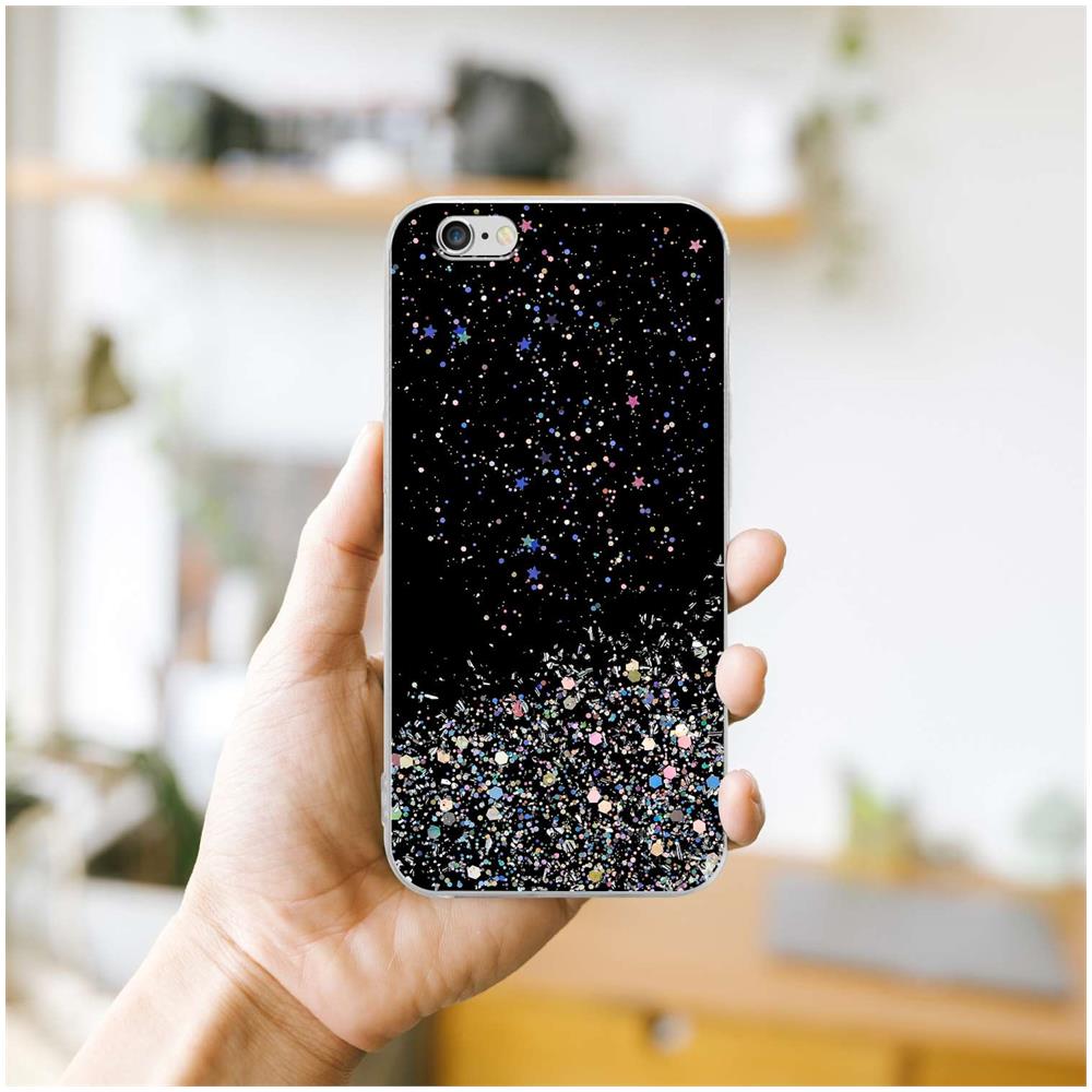 Cadorabo Custodia Compatibile Con Apple Iphone 6 Plus / 6s Plus In Nero Con Glitter - Coperchio Protettivo In Silicone Tpu Flessibile Con Glitter Scintillanti - Foto 8